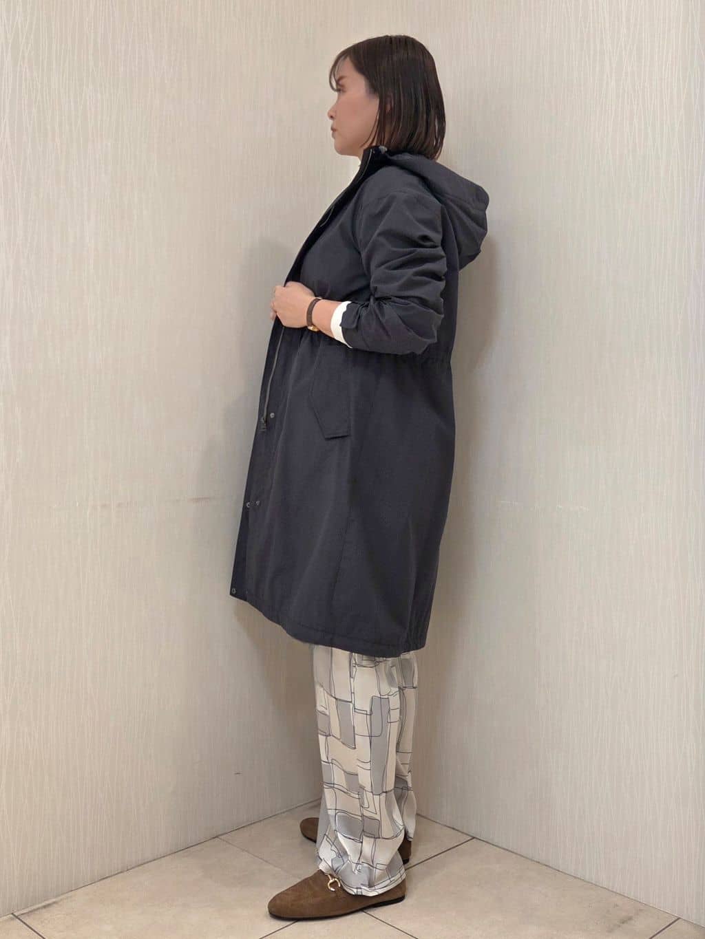 naokoさんの「UNTITLED｜◆【2WAY/洗える/はっ水】グログランモッズコート」を使ったコーディネート