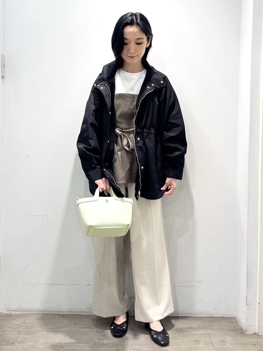 yuicciさんの「OPAQUE.CLIP｜撥水スタンドZIPブルゾン【洗濯機OK／UVケア／花粉対応】」を使ったコーディネート