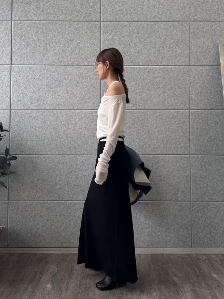designer yukaさんの「CODE A｜【ReRe】easy－fit long skirt」を使ったコーディネート