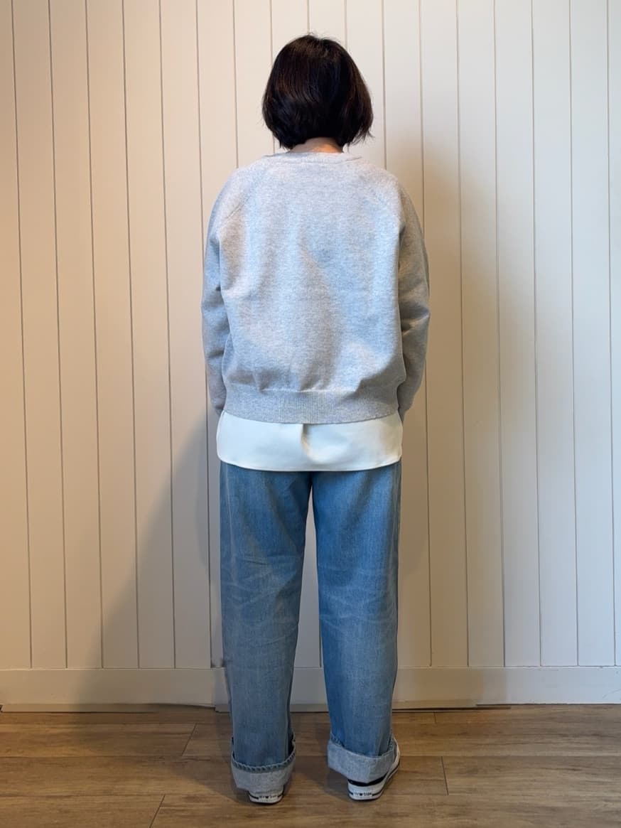 Kikuchi さんの「Dessin｜【洗える】スウェットライクニット」を使ったコーディネート