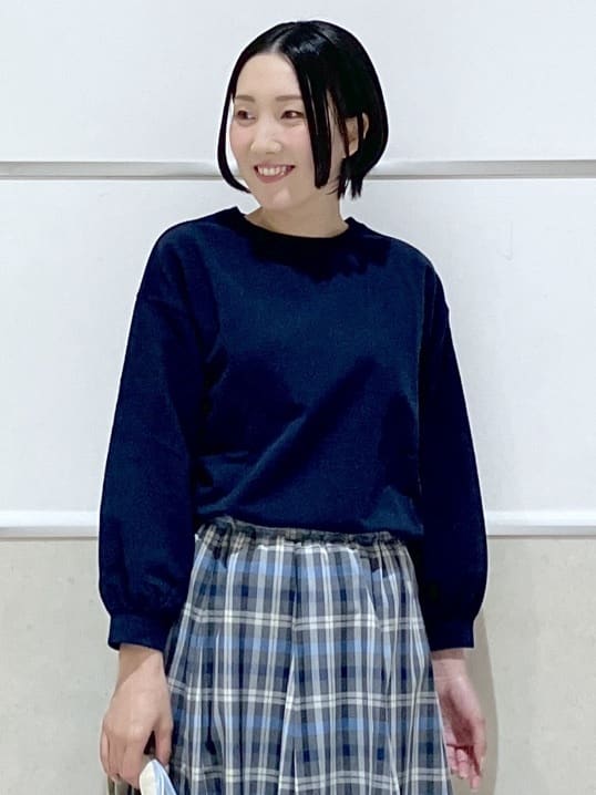 eriko さんの「Dessin｜【花粉ガード/撥水加工/洗える】クルーネックスプリングコート」を使ったコーディネート