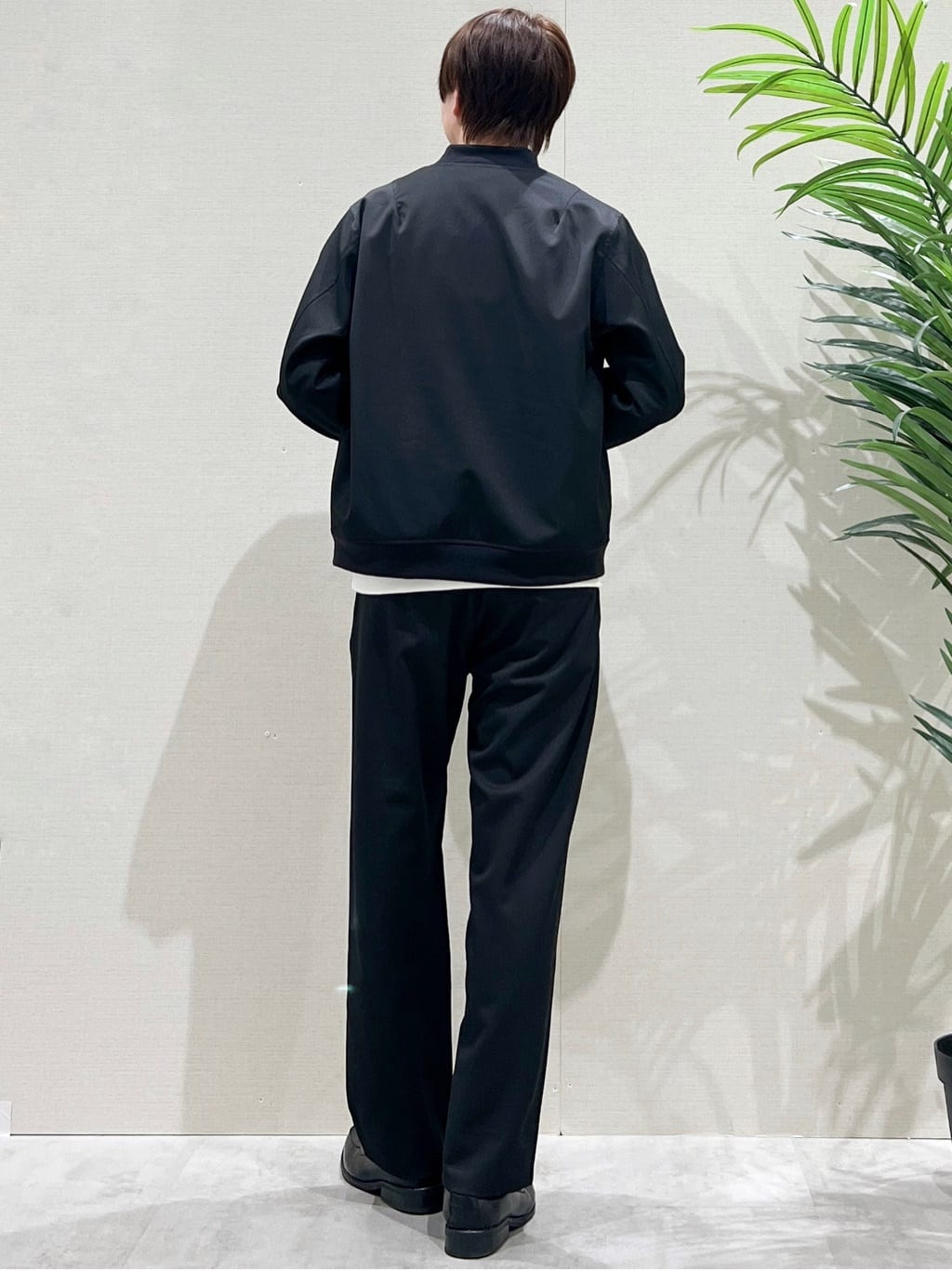 SHI-MAさんの「THE SHOP TK｜FLEX LINE ストレッチリブブルゾン　ストレッチ/防シワ/マシンウォッシャブル/セットアップ可」を使ったコーディネート