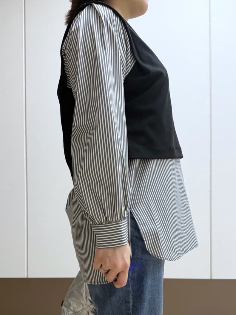 Rikoさんの「INDIVI｜【洗える／UVケア】レイヤード風デザイントップス」を使ったコーディネート