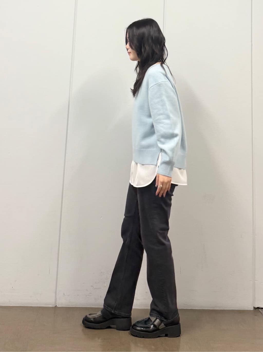 mizukiさんの「INDIVI｜【超軽量／蓄熱】ライトパフチェスターコート」を使ったコーディネート