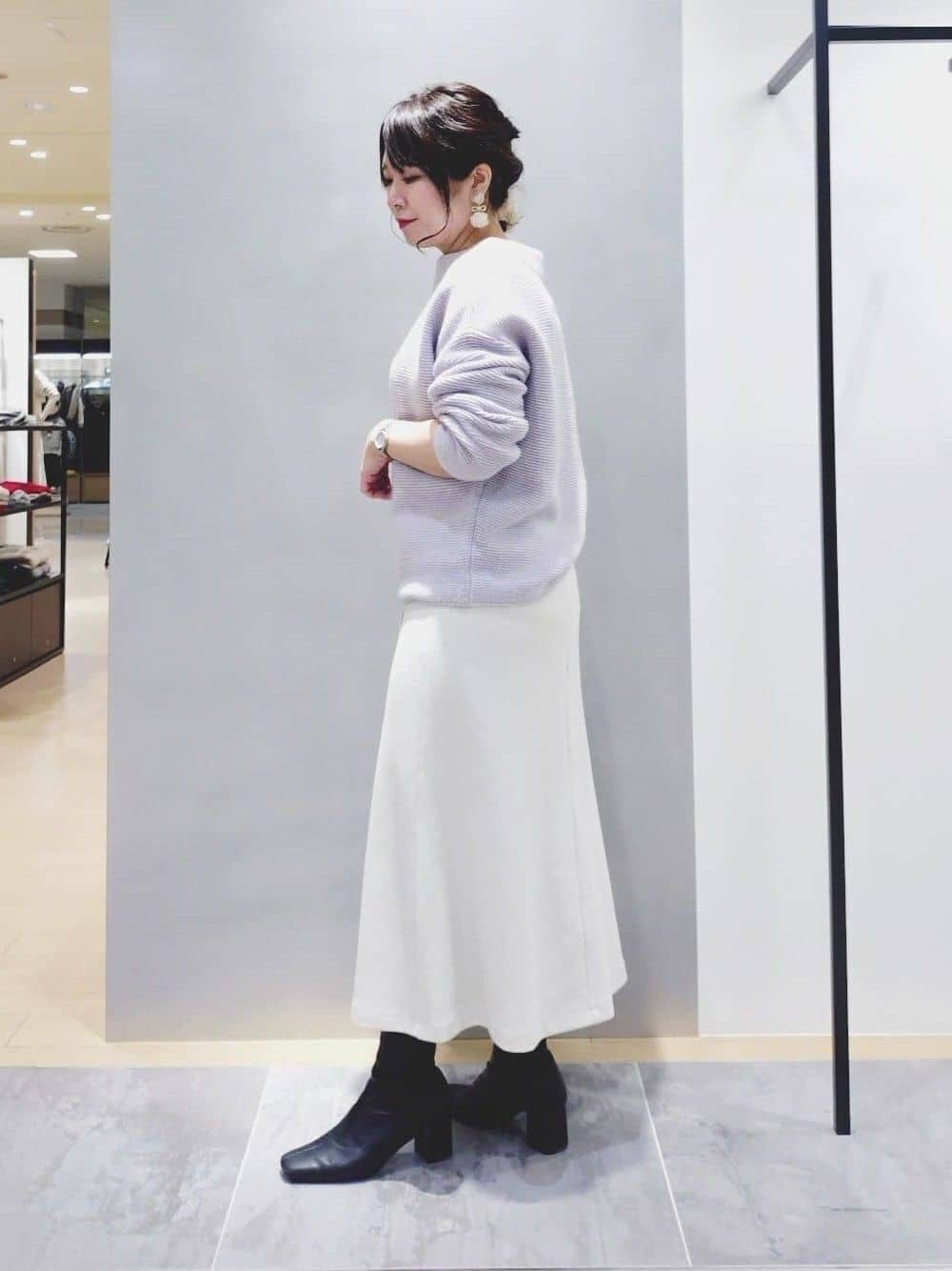 TOMOMIさんの「INDIVI｜◆【合皮／マルチWAY／サブバッグ付】ミニショルダーバッグ」を使ったコーディネート