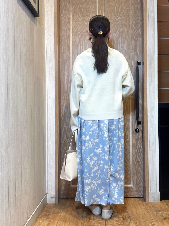 KAORIさんの「SHOO･LA･RUE｜ダブルフェイス配色ニット」を使ったコーディネート