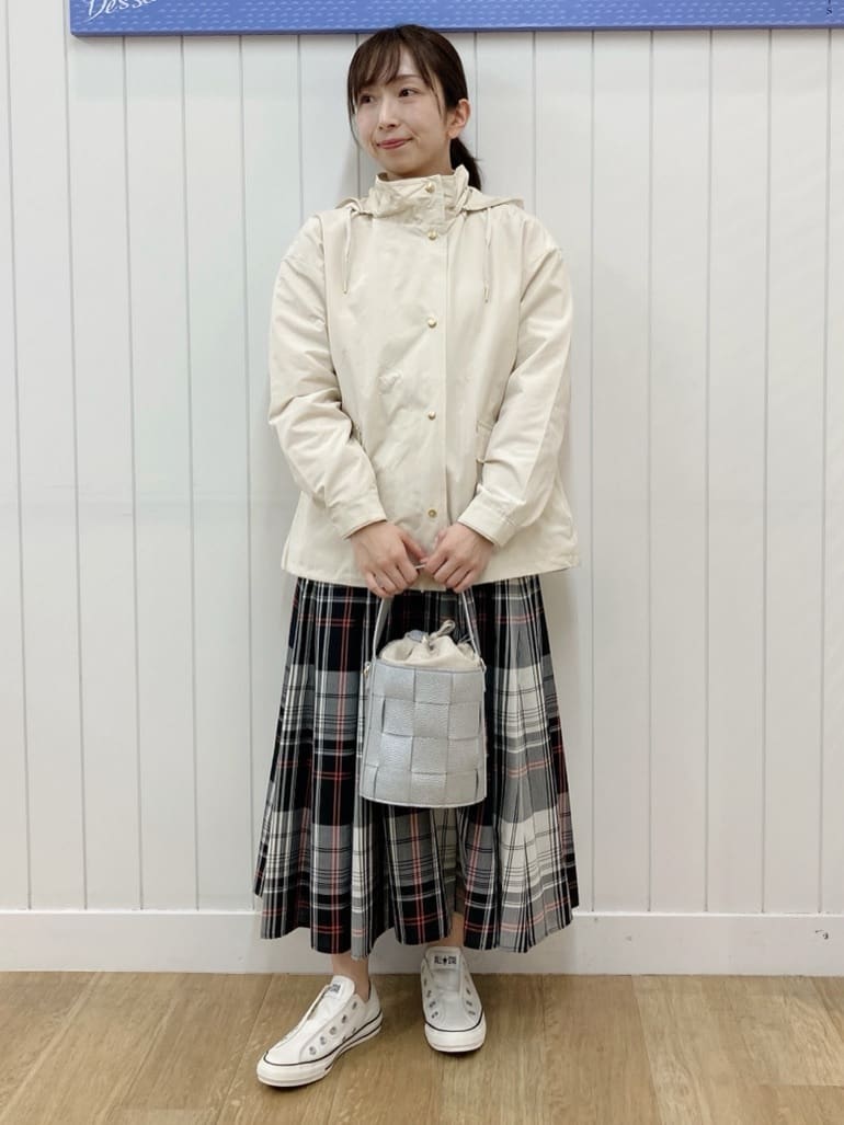 yoshiさんの「Dessin｜【洗える】バイカラーデザインニット」を使ったコーディネート