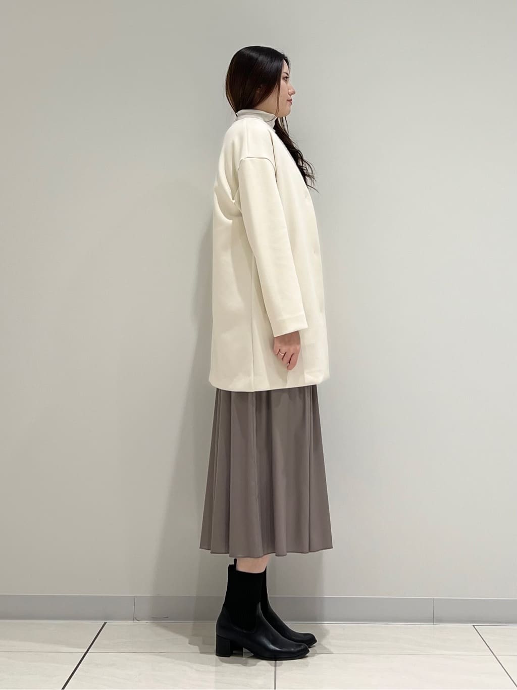 T.Kさんの「INDIVI｜【洗える／薄手／ラメ】シアーラメニット」を使ったコーディネート