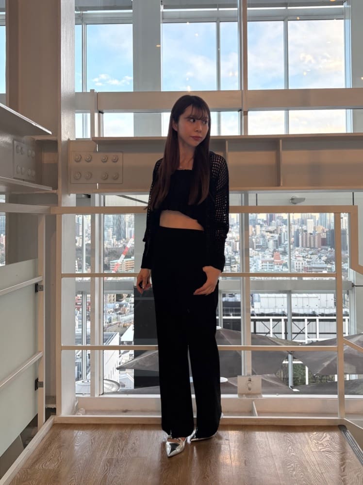 norimiさんの「INDIVI｜カップ付きクロップドキャミ」を使ったコーディネート