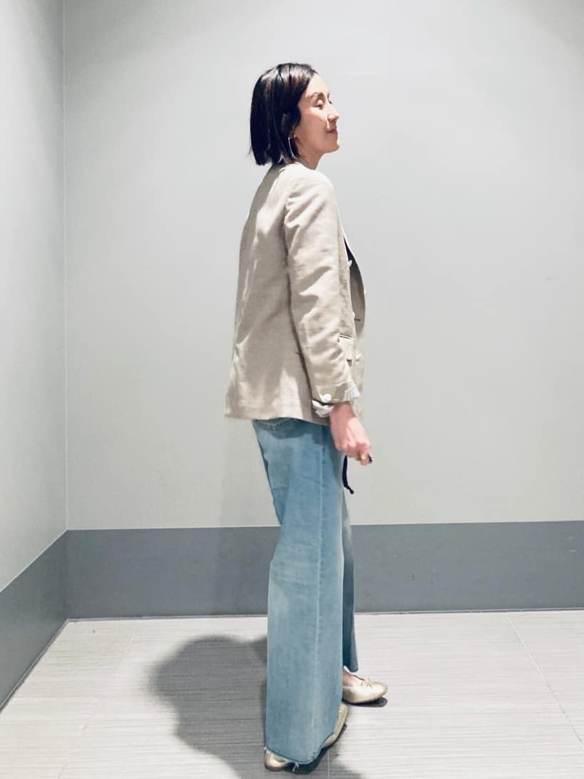 Furuさんの「DRESSTERIOR｜【ウォッシャブル】コットンシルクフレンチスリーブニット」を使ったコーディネート