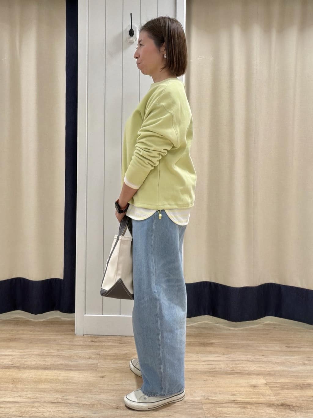 Akiさんの「Dessin｜【前後2WAY/洗える】ドロストリブカットソー」を使ったコーディネート