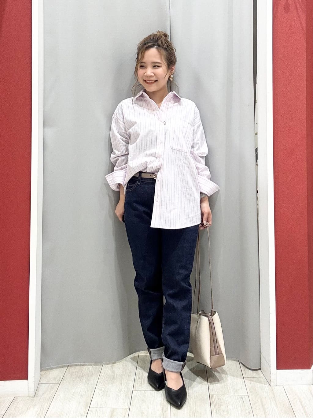 shioさんの「SHOO･LA･RUE｜【SHOO・LA・RUE DENIM】毎日使いたくなる ストレッチデニムスキニーパンツ」を使ったコーディネート