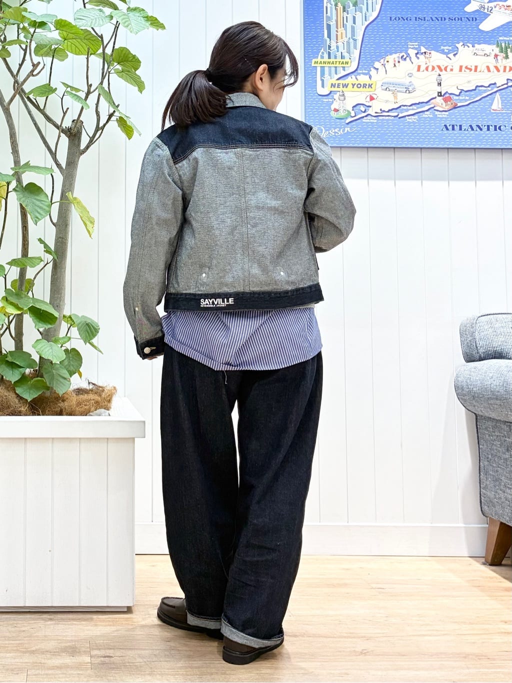 msatoさんの「Dessin｜【ユニセックス/2WAY】リバーシブルデニムジャケット」を使ったコーディネート