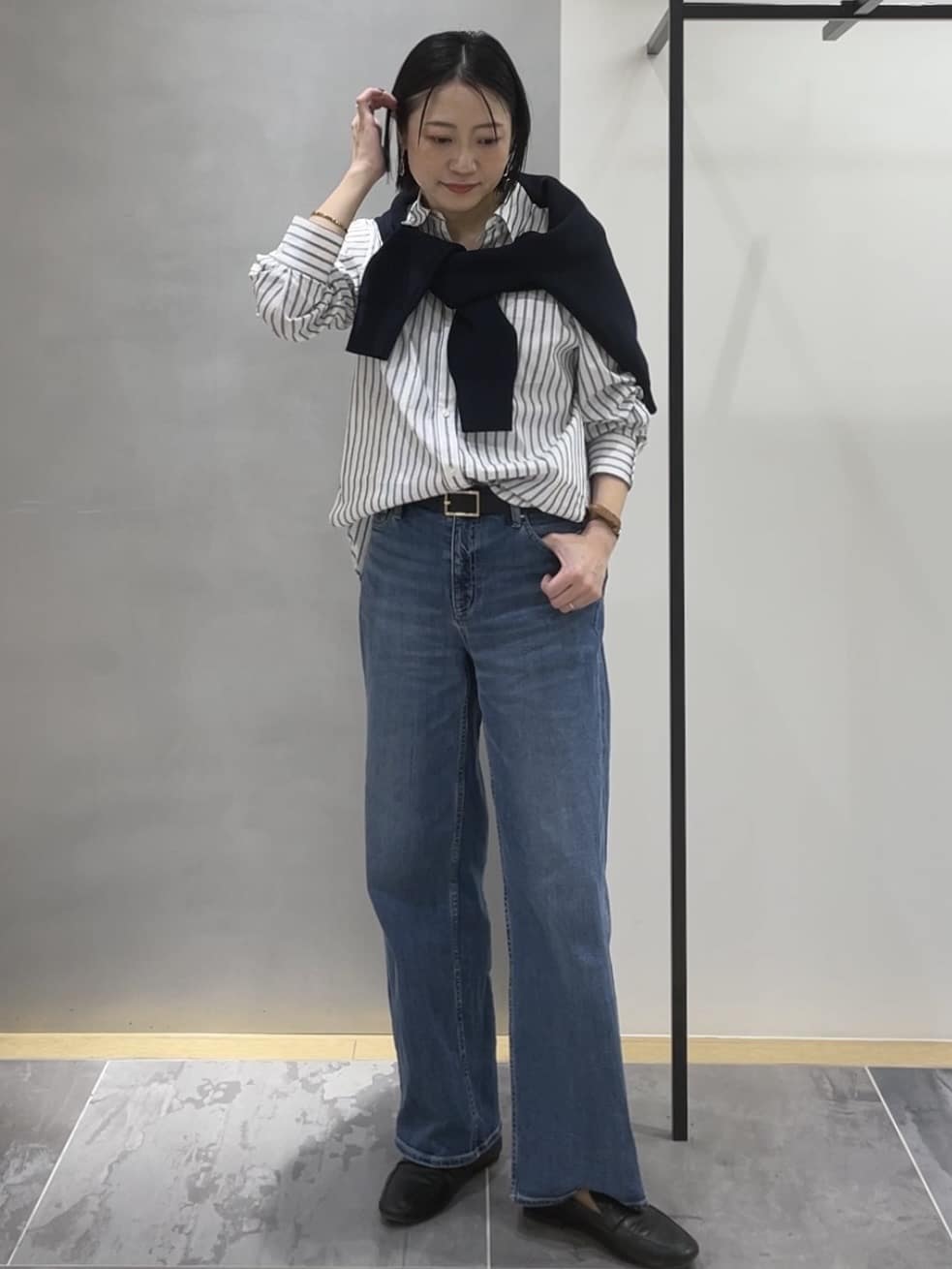 shihoさんの「INDIVI｜【撥水／UVケア／2WAY】超軽量ライナー付ライトトレンチコート」を使ったコーディネート
