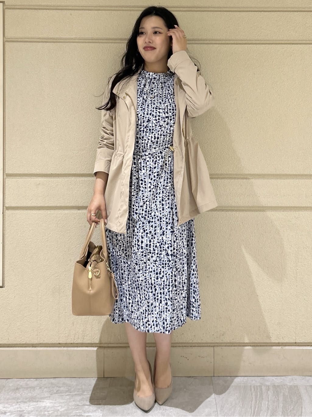 Momokaさんの「COUP DE CHANCE｜【手洗い可／軽量/フードなし】スタンド衿ブルゾン」を使ったコーディネート