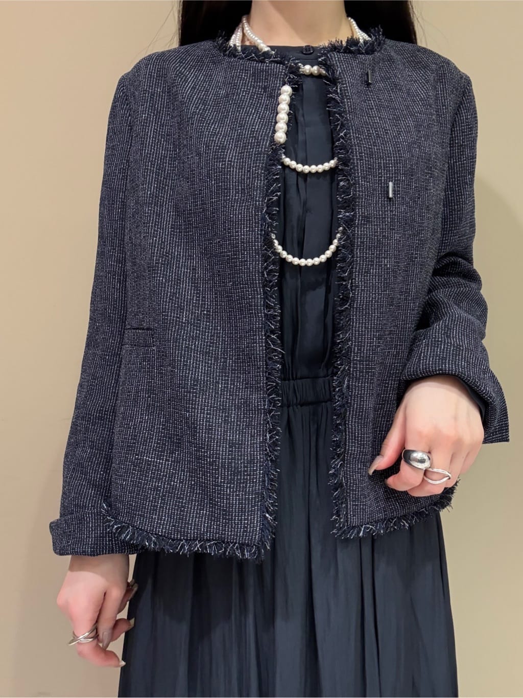 KEIKOさんの「INDIVI｜【洗える】ギャザーフレアワンピース」を使ったコーディネート