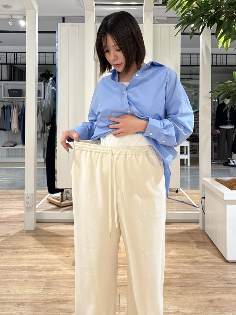 hinakoさんの「Dessin｜【洗える】ストレッチツイルワイドパンツ」を使ったコーディネート