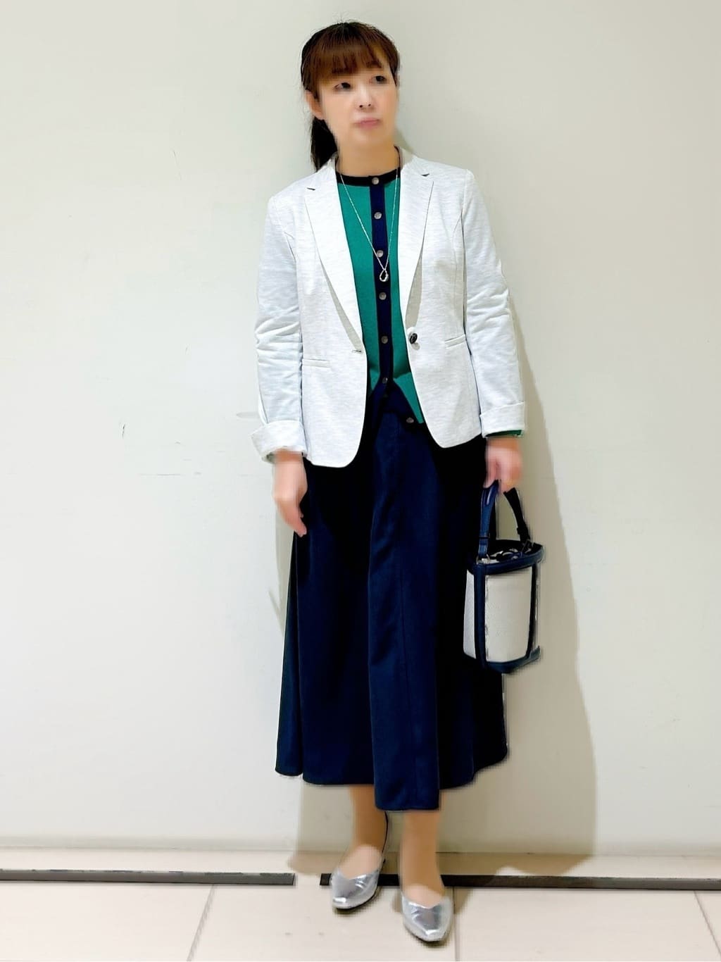 ひーさんの「Reflect｜【SS-4Lサイズ／UVカット／接触冷感】匠ジャケット／ベーシックテーラード」を使ったコーディネート