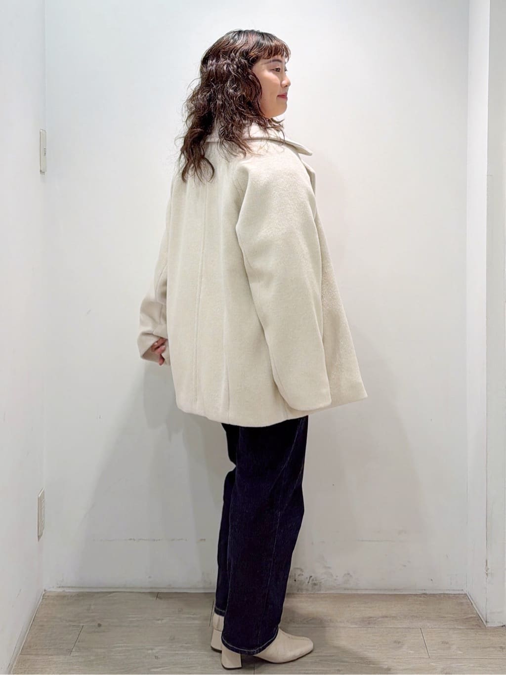 sumicaさんの「OPAQUE.CLIP｜カシミヤブレンドウールミドルピーコート」を使ったコーディネート
