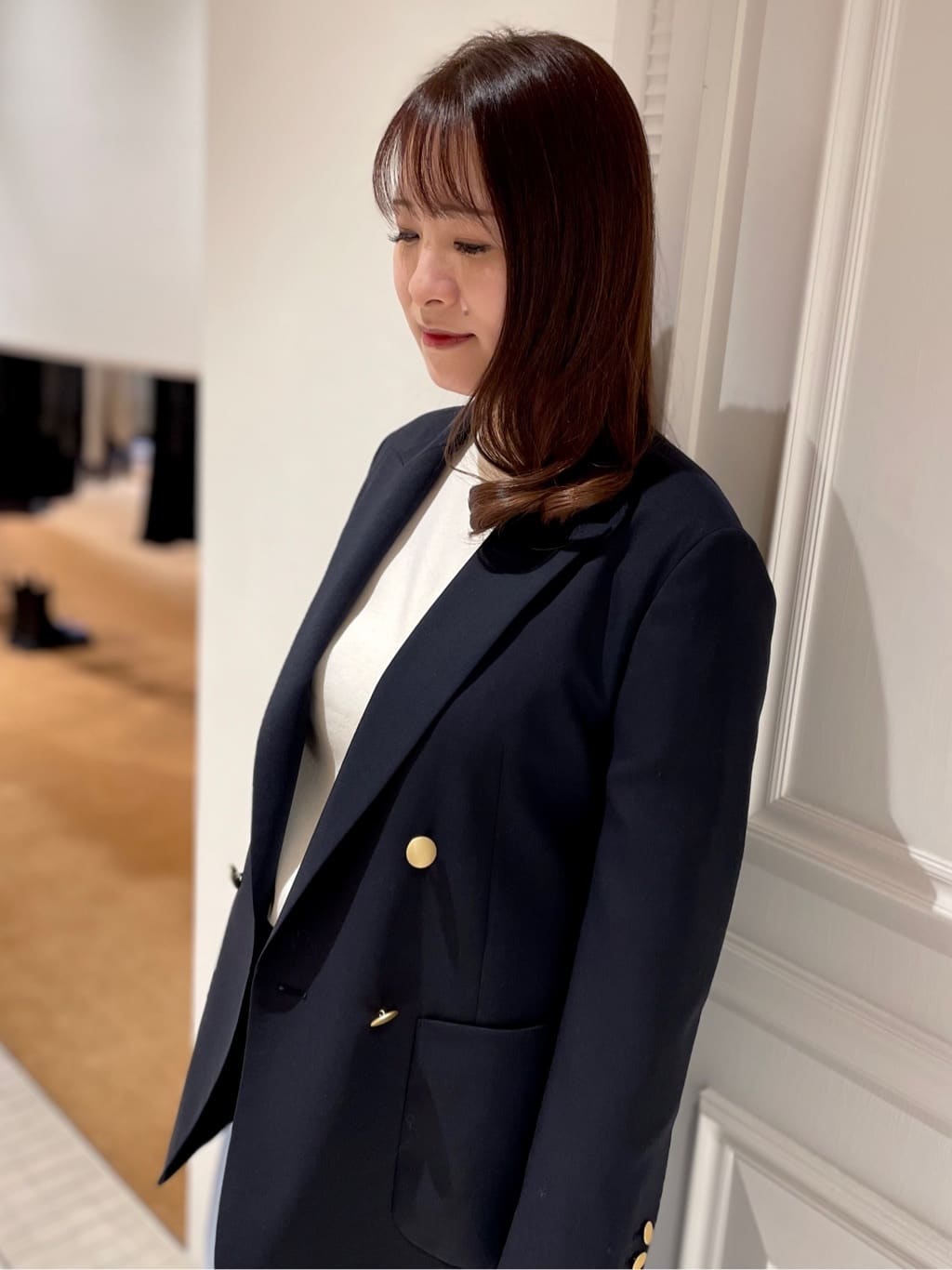 minowaさんの「DRESSTERIOR｜コンフォート ダブルブレザー」を使ったコーディネート