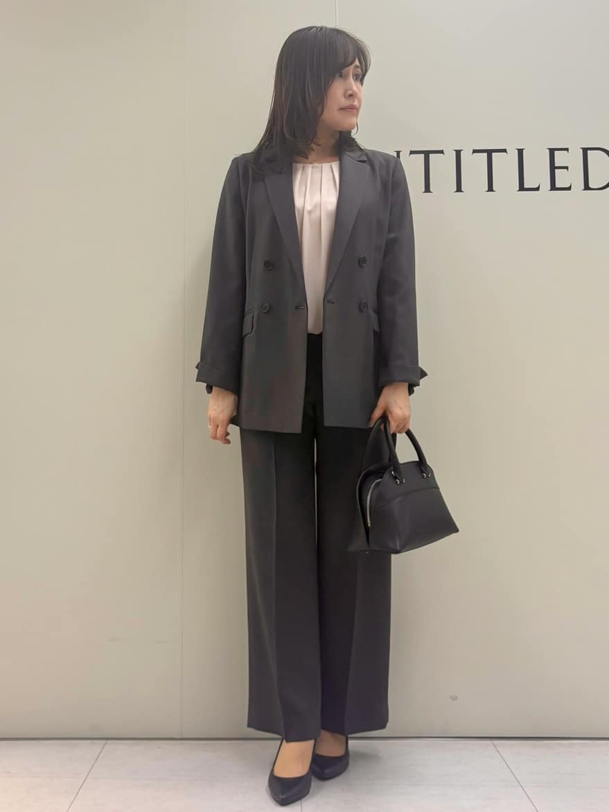 Sakaiさんの「UNTITLED｜【透けにくい/ウエストイン見え】タックブラウス」を使ったコーディネート