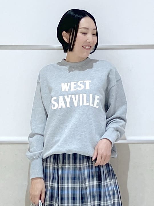 eriko さんの「Dessin｜【洗える】オーガニックコットン裏毛ロゴスウェット」を使ったコーディネート
