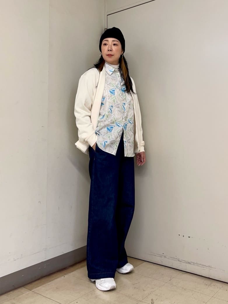 iwさんの「TAKEO KIKUCHI｜スライドパズル ジャカード ブルゾン」を使ったコーディネート