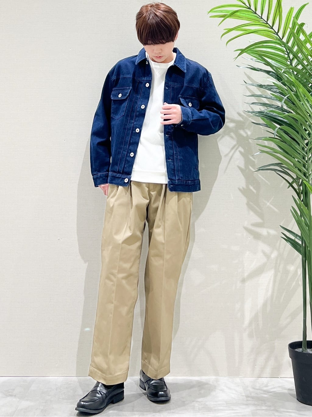 SHI-MAさんの「THE SHOP TK｜【大人にも取り入れやすい】デニムジャケット セットアップ可/洗濯機OK」を使ったコーディネート