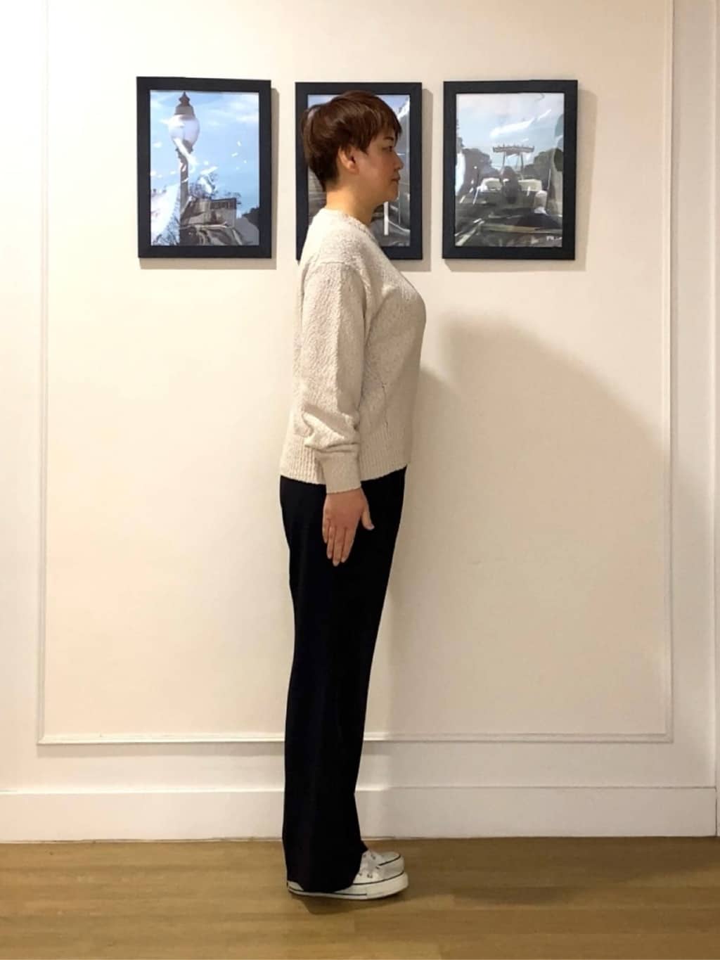 Hiroさんの「Dessin｜【洗える】ローゲージコットンニット」を使ったコーディネート