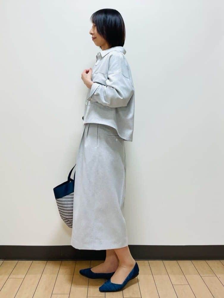 Riiさんの「Reflect｜リネンライクシャツブルゾン」を使ったコーディネート