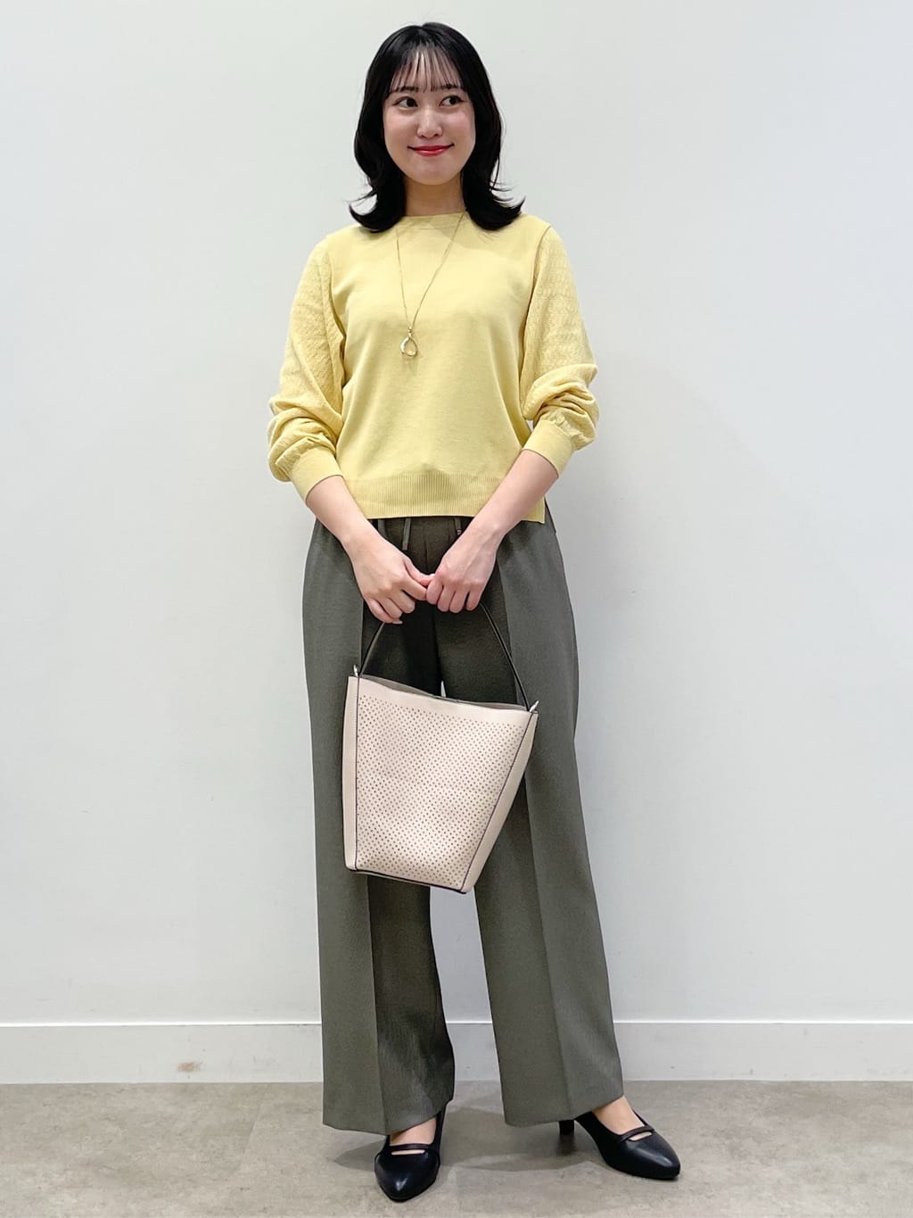 yukariさんの「Reflect｜透かしスリーブデザインハイゲージニット」を使ったコーディネート