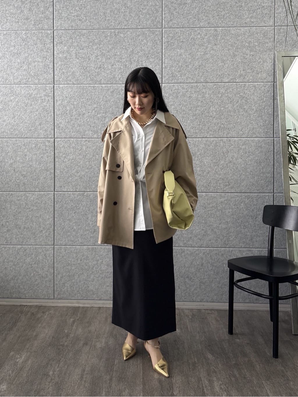rinaさんの「INDIVI｜Timeless｜ビッグポケットフォルムシャツ【接触冷感】」を使ったコーディネート