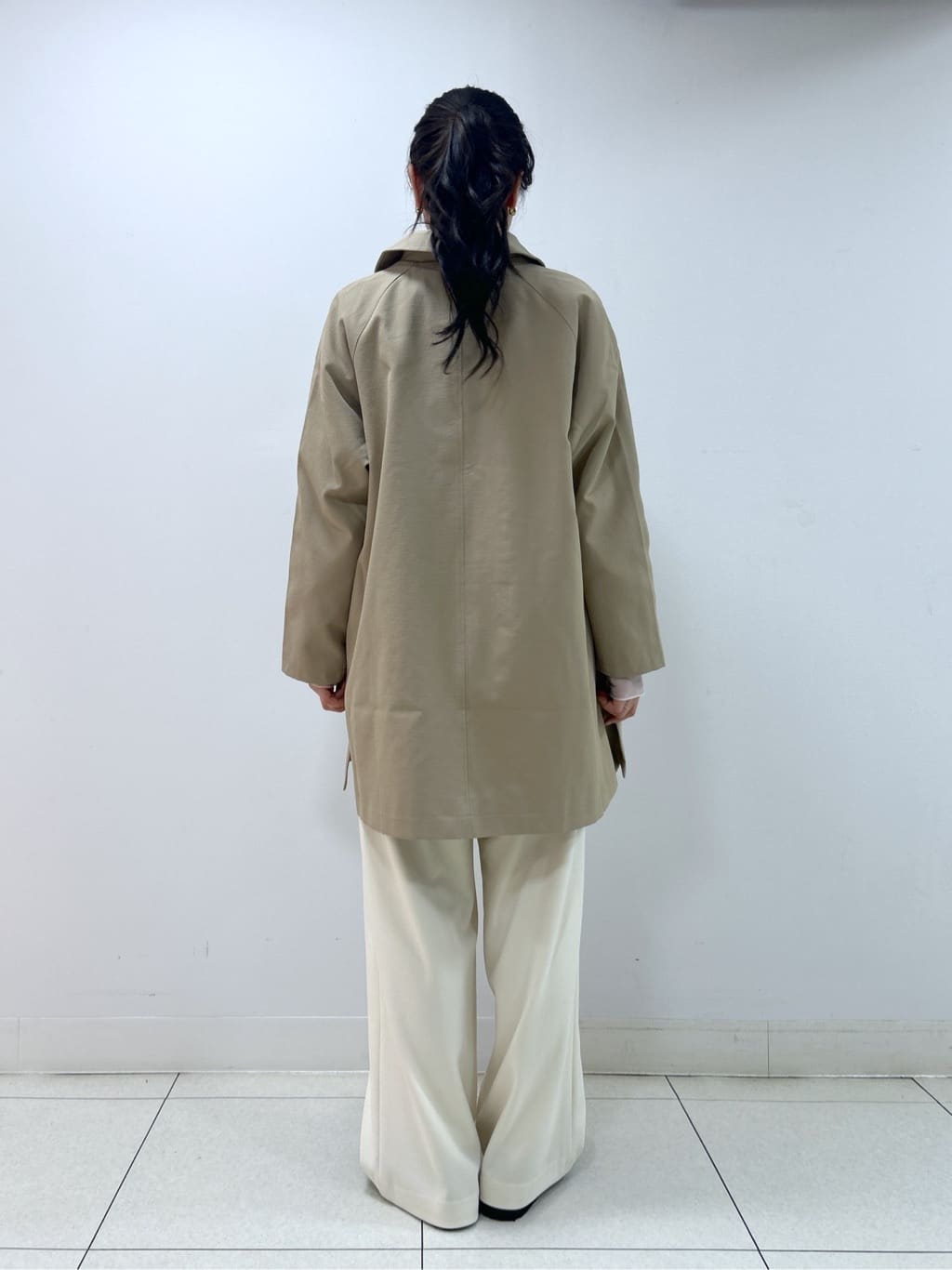 Kaiさんの「Dessin｜【花粉ガード/撥水加工/洗える】ステンカラースプリングコート」を使ったコーディネート