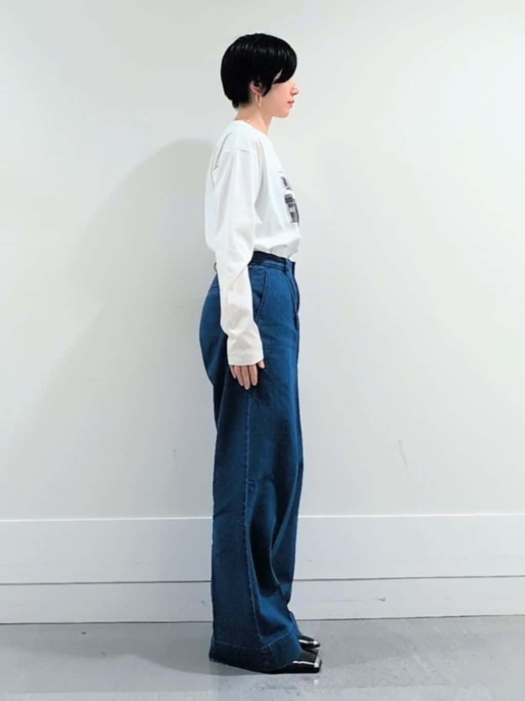 ミズタさんの「UNTITLED｜【コットン100/洗える】フォトロングTシャツ」を使ったコーディネート