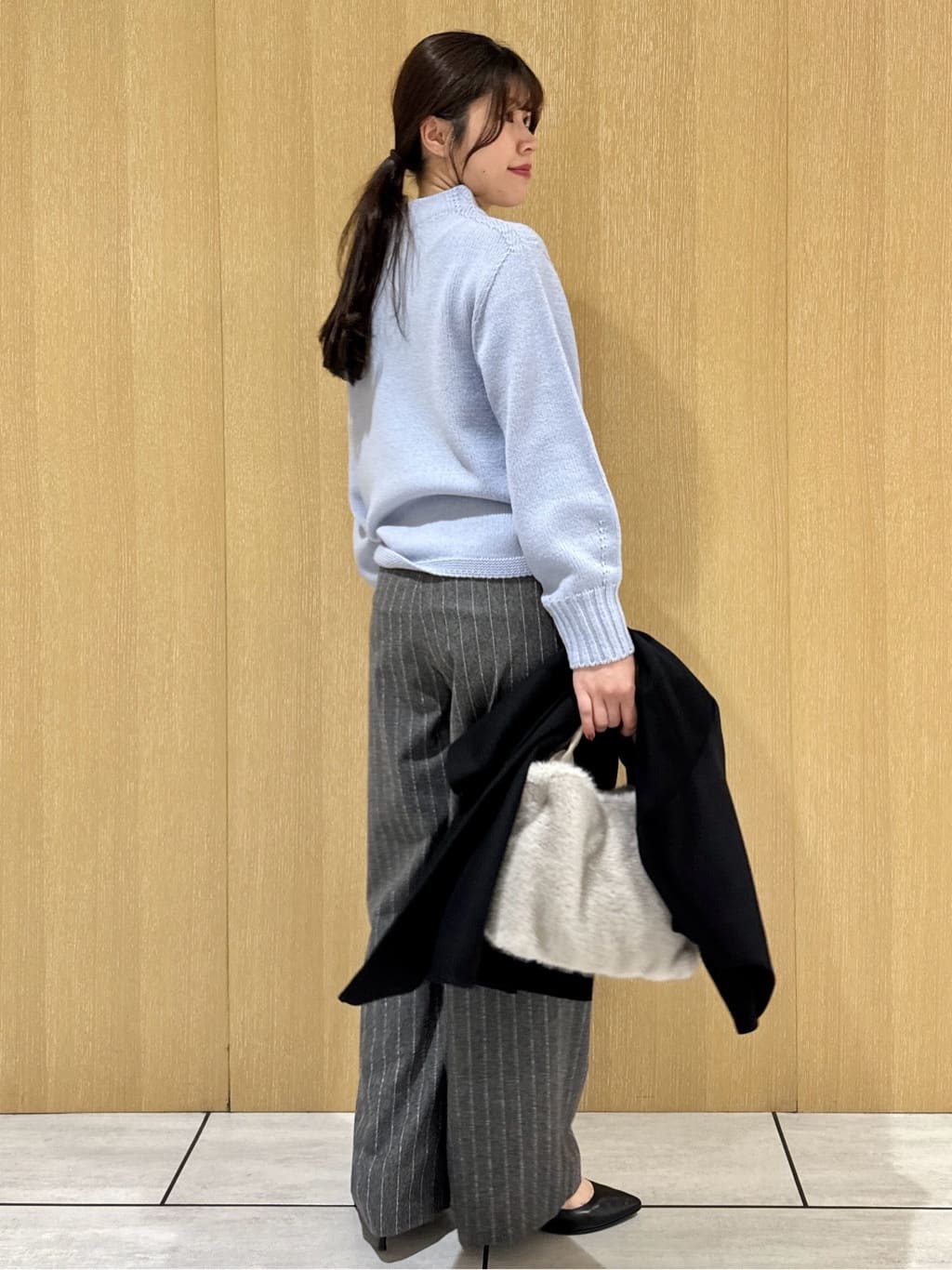 nanaさんの「UNTITLED｜【洗える】スポンディッシュ ボトルネックニット」を使ったコーディネート