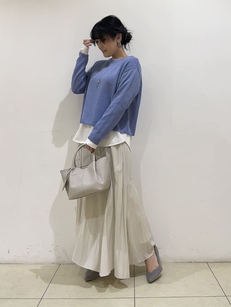 watanabeさんの「UNTITLED｜【洗える/レイヤードTシャツ】ラウンドテールジャージプルオーバー」を使ったコーディネート