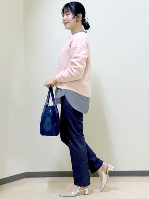  beni_gingerさんの「Reflect｜【高身長さんに嬉しい長め丈追加！／私のパンツ／すっきり見え◎】テーパードパンツ」を使ったコーディネート