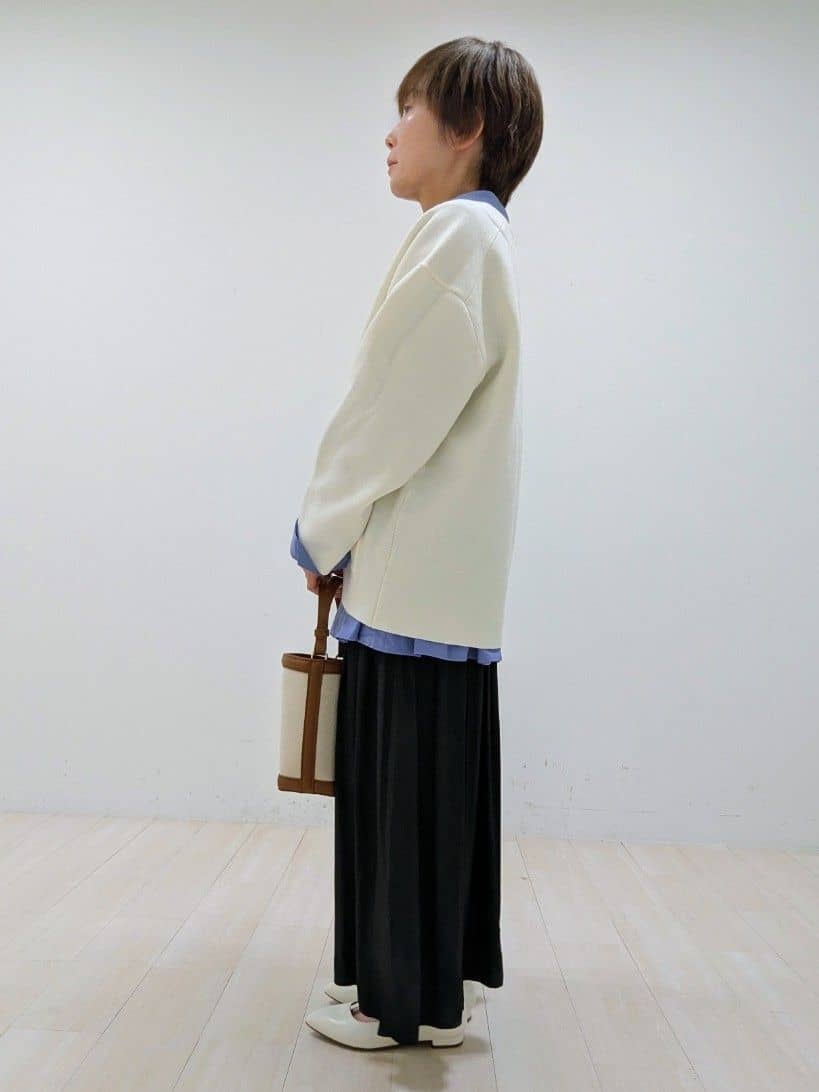 nishiさんの「Reflect｜【着回し力◎】ジャケット風ニットカーディガン」を使ったコーディネート