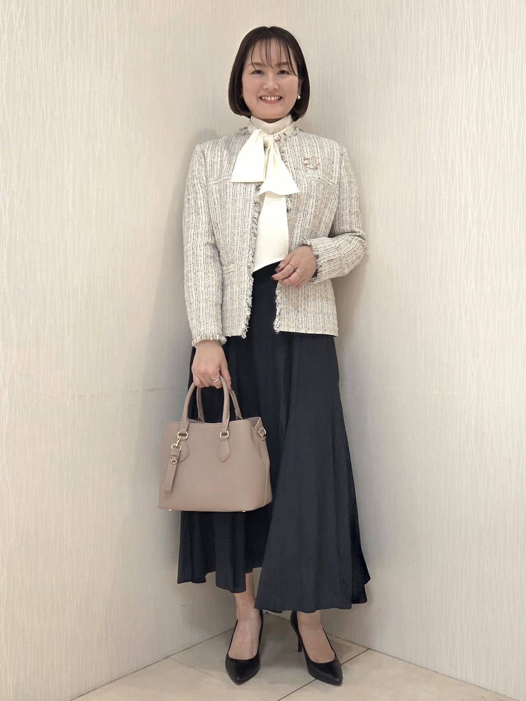 naokoさんの「UNTITLED｜【仕事着/スーツ】ファンシーツイード ジャケット」を使ったコーディネート