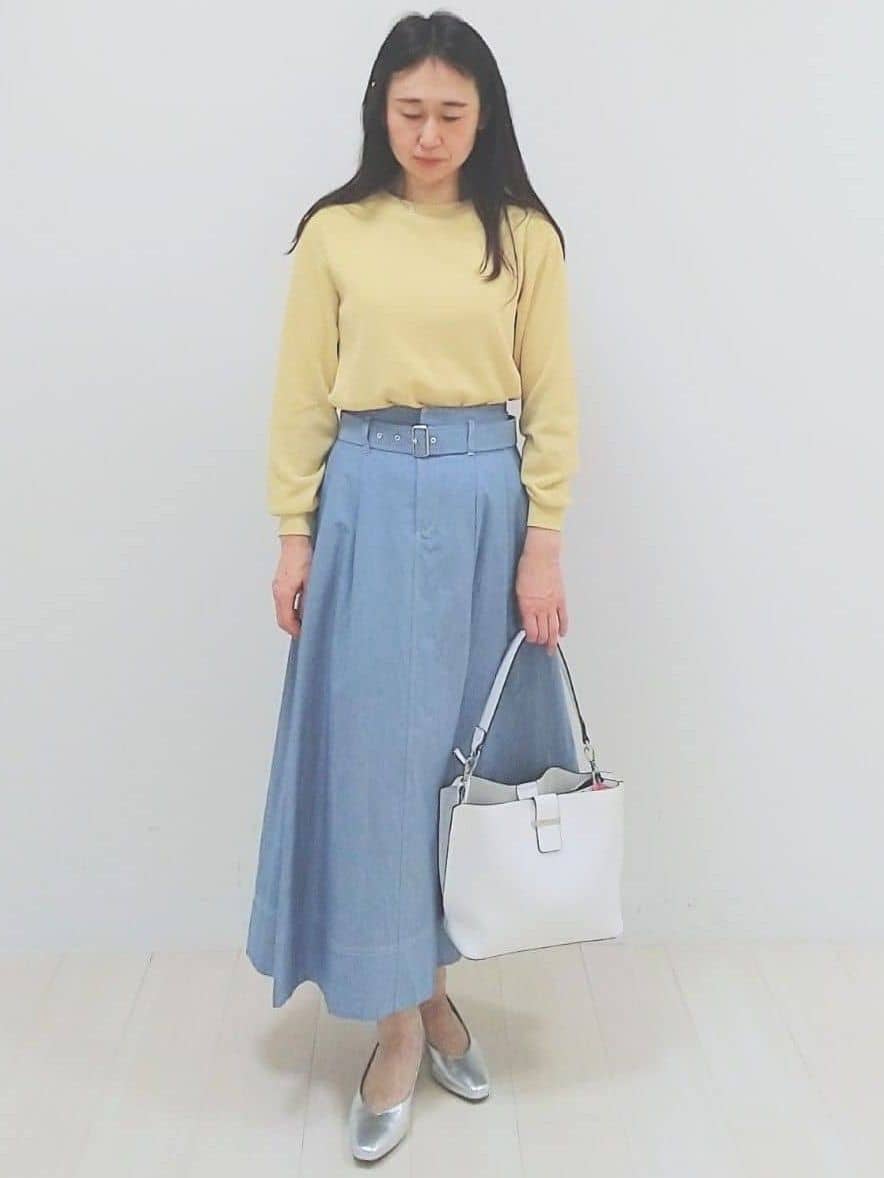 SANAさんの「Reflect｜【セットアップ可】ジップアップレースショートブルゾン」を使ったコーディネート