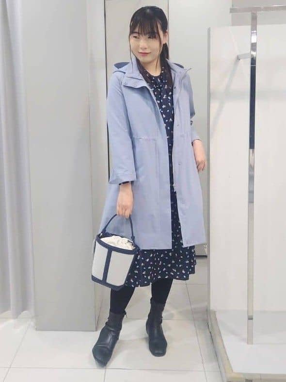 AZUSAさんの「Reflect｜【セレモニー／通勤／おでかけに◎】フラワープリントボウタイワンピース」を使ったコーディネート