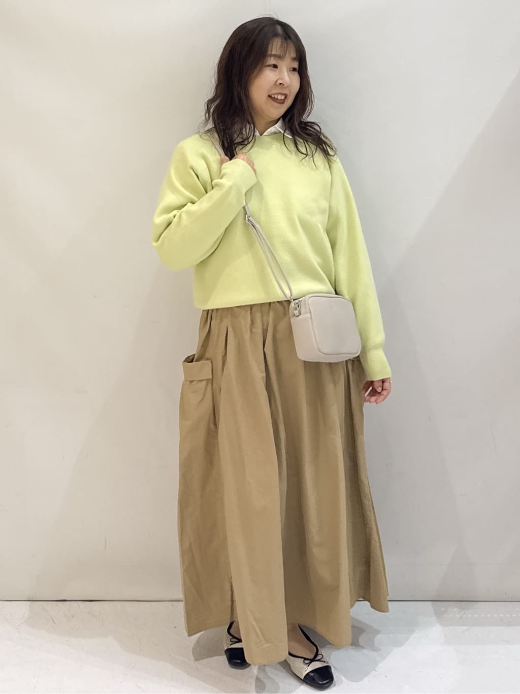 nakkoさんの「OPAQUE.CLIP｜スウェットライクニット【洗濯機OK】」を使ったコーディネート