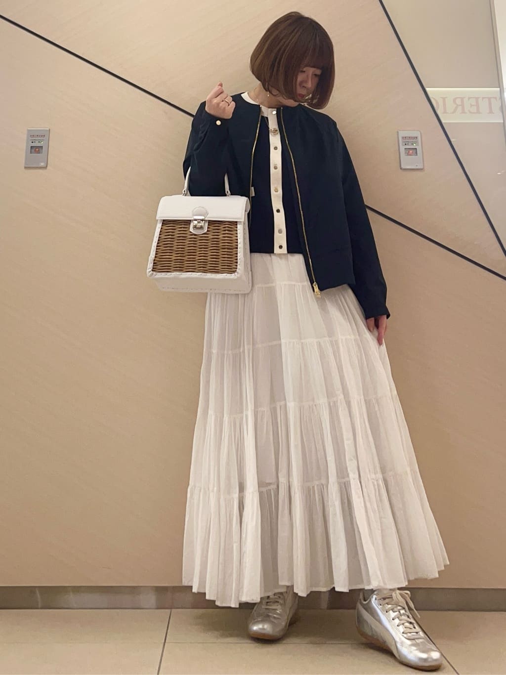 yahataさんの「DRESSTERIOR｜◆ウォッシャブル コットンカシミヤ コンビカーデ」を使ったコーディネート