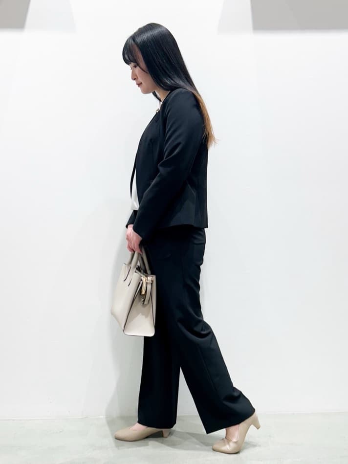 seinaさんの「grove｜【マシンウォッシュ／防シワ/SS-3L】ストレッチノーカラージャケット」を使ったコーディネート