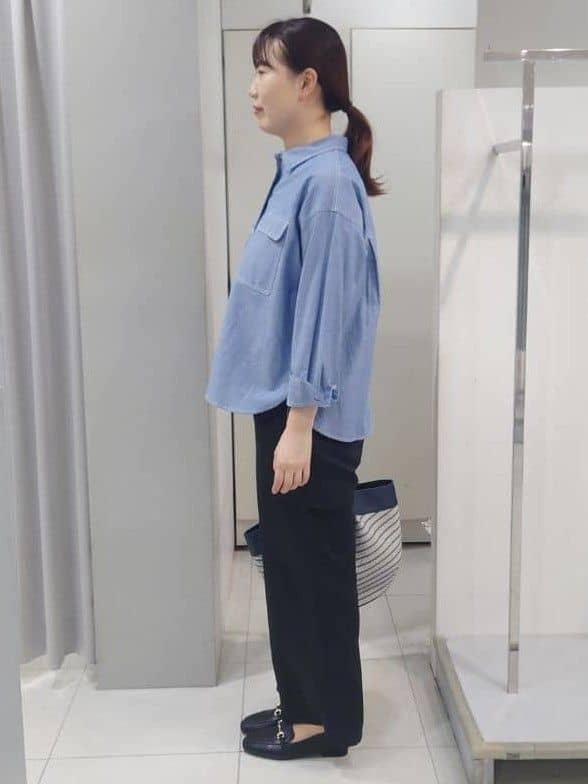 AZUSAさんの「Reflect｜【羽織にも◎】ダンガリーシャツ」を使ったコーディネート