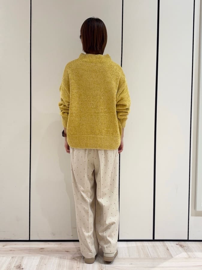 ｓａｔｏｍｉさんの「SHOO･LA･RUE｜【S-LL】きれい見えも叶う フロッキードットワイドパンツ」を使ったコーディネート