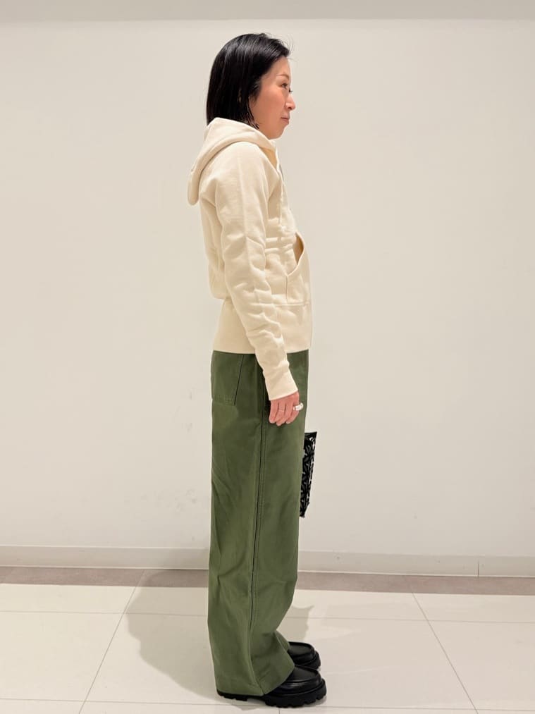 MIYAKAWAさんの「DRESSTERIOR｜デキシー吊裏毛ジップアップパーカ」を使ったコーディネート