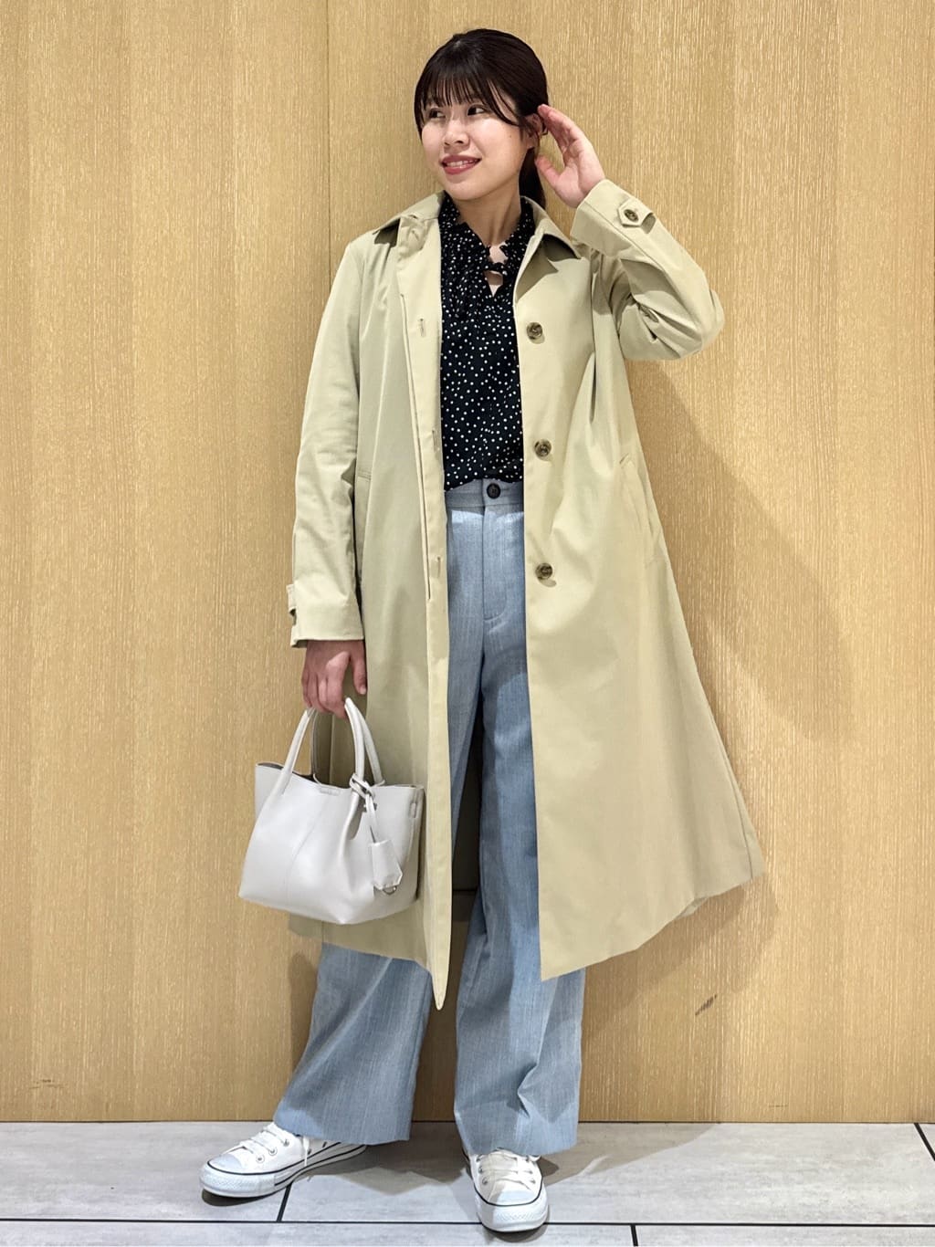 nanaさんの「UNTITLED｜◆【はっ水/洗える】タスランステンカラーコート」を使ったコーディネート