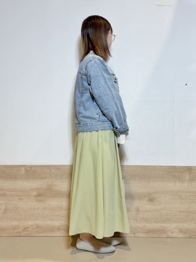 るねさんの「SHOO･LA･RUE｜【洗濯機可/S-LL】ほどよいゆとりの もちっとやわらかリブニット」を使ったコーディネート