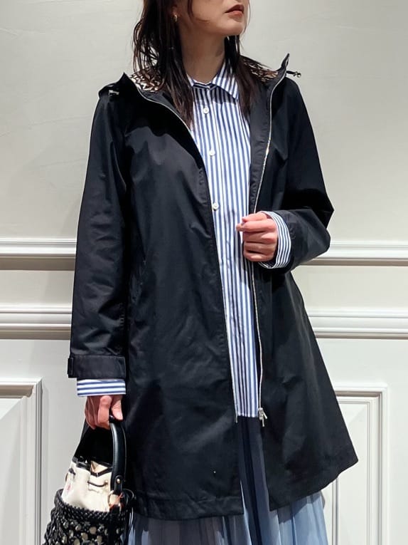 TSUKUIさんの「DRESSTERIOR｜【ウォッシャブル/撥水素材】撥水フーテッドツイルコート」を使ったコーディネート